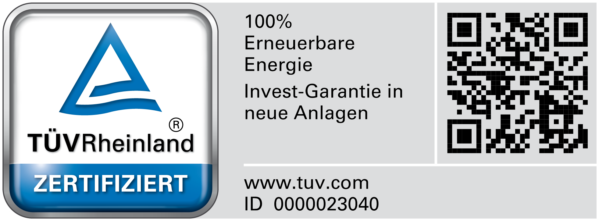 TÜV Rheinland – geprüfte Qualität